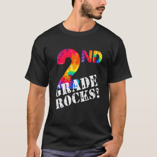 2年生の初日 Rocks タイダイストゥーデントバック Tシャツ