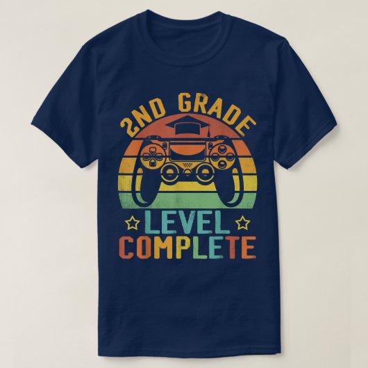 2年生の卒業レベルの完全なビデオゲームのクラス Tシャツ (デザイン正面)
