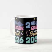 2年生の卒業 2026 卒業おめでとう 2年生 コーヒーマグカップ (正面左)
