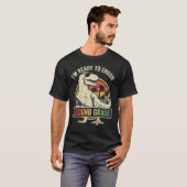 2年生の恐竜をSに押し戻す準備ができている Tシャツ (正面フル)