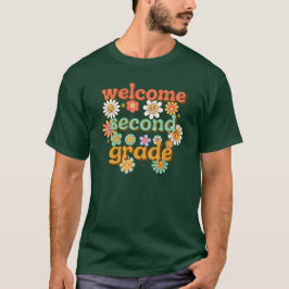2年生の新しいスタートに ウェルカムセカンドグレード バックトゥスクール ファーストデー Tシャツ