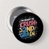2年生の新学期に備えて 缶バッジ (正面&裏面)