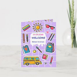 2年生の最初の日おめでとう！ようこそ！ 招待状