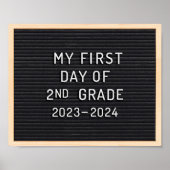 2年生の最初の日学校の最初の日 ポスター (正面)