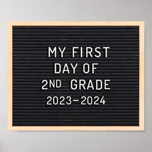 2年生の最初の日学校の最初の日 ポスター (正面)