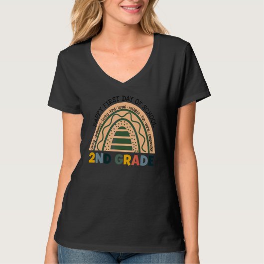 2年生の気分 2年生の初登校 R Tシャツ (正面)