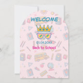 2年生の皆さん、学校へようこそ！ 招待状 (裏面)