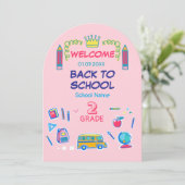 2年生の皆さん、学校へようこそ！ 招待状 (スタンド正面)