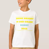 2年生の輝くバックトゥスクールTシャツ Tシャツ (正面)