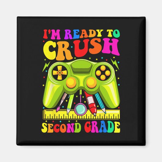 2年生のCkをクラッシュする準備ができて学校のビデオゲーム マグネット (正面)