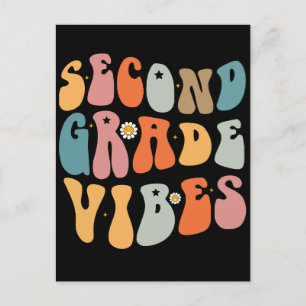 2年生のVibes新学期Groovy学校 シーズンポストカード