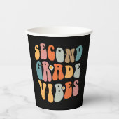 2年生のVibes新学期Groovy学校 紙コップ (正面)