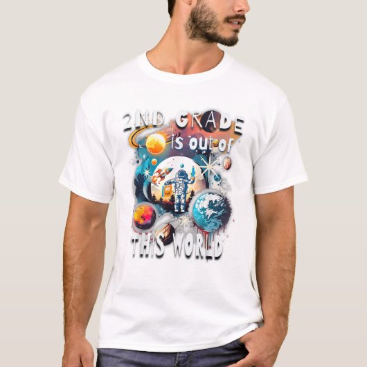 2年生は宇宙に行っちゃった Tシャツ (正面)