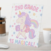 2年生は魔法のユニコーン新学期 台座サイン (インサイチュ)