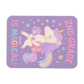 2年生は魔法の新学期ユニコーン マグネット (横)