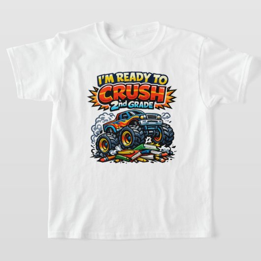 2年生をぶっ潰せ モンスタートラック Tシャツ (レイダウン)