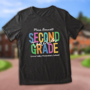 2年生カラフル先生の名前の追加 トライブレンドTシャツ