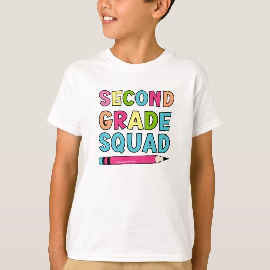 2年生カラフル分隊 – 新学期 Tシャツ (正面)