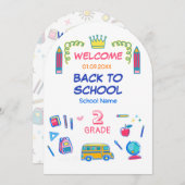 2年生クールの後学を治めよう 招待状 (正面/裏面)