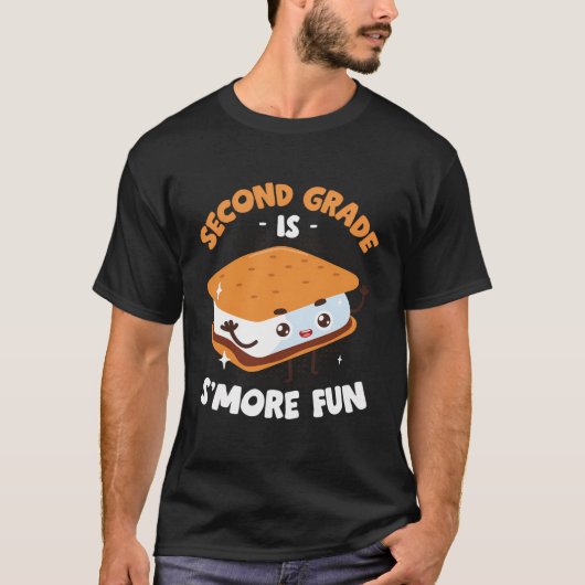 2年生クールはSmoreおもしろいキッズマーシュマロCa Tシャツ (正面)