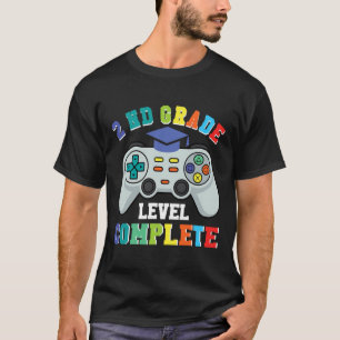 2年生ゲーマー男子 - レベルコンプリート バックトゥスクール Tシャツ