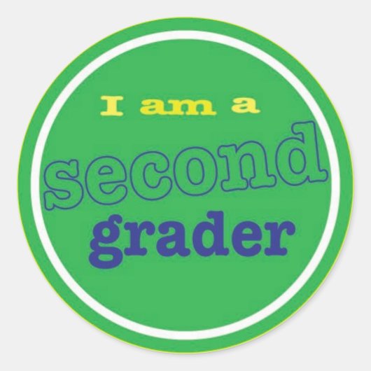 2年生シール ラウンドシール (正面)