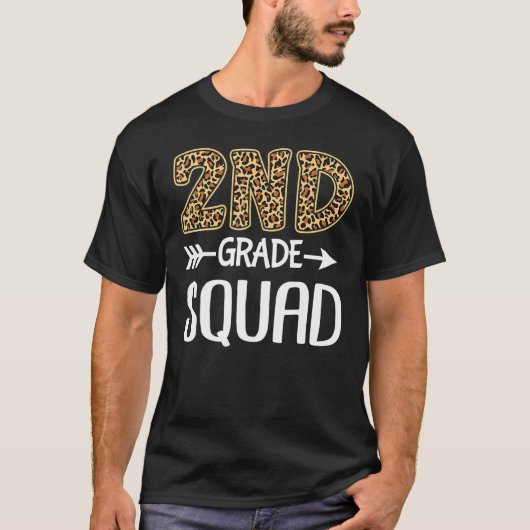 2年生スクワッドヒョウ2年生先生スタッド Tシャツ (正面)