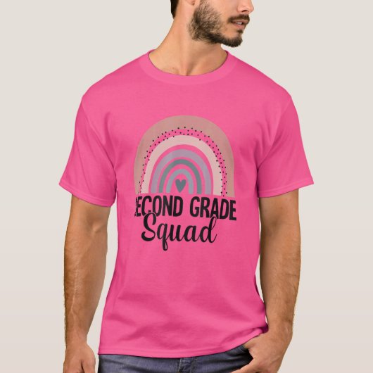 2年生スクワッド2年生レインボー先生バック Tシャツ (正面)