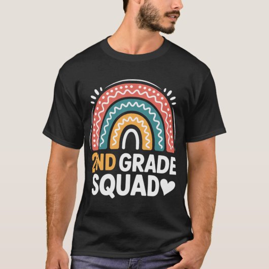 2年生スクワッド バッコ 学校 二年生先生 ギフト Tシャツ (正面)