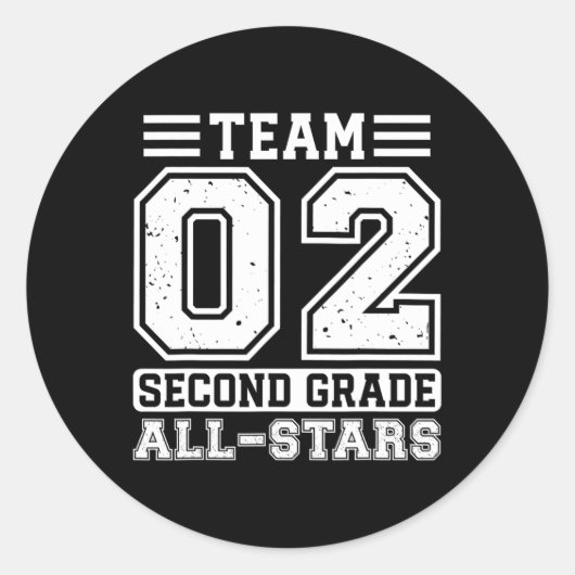 2年生チーム2年生新学期 ラウンドシール (正面)