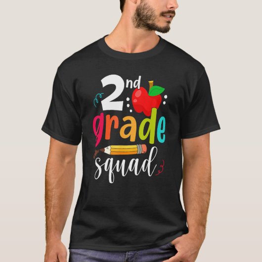 2年生チーム 面白い新学期 2年生 Tシャツ (正面)