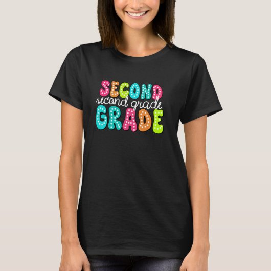 2年生ドリームチーム先生学生戻おもしろいる Tシャツ (正面)