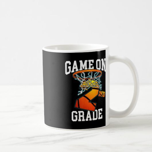 2年生バスケットボールの試合新学期スチューデン コーヒーマグカップ (右)