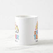 2年生パーソナライズされたレインボー先生コーヒーマグ コーヒーマグカップ (中央)