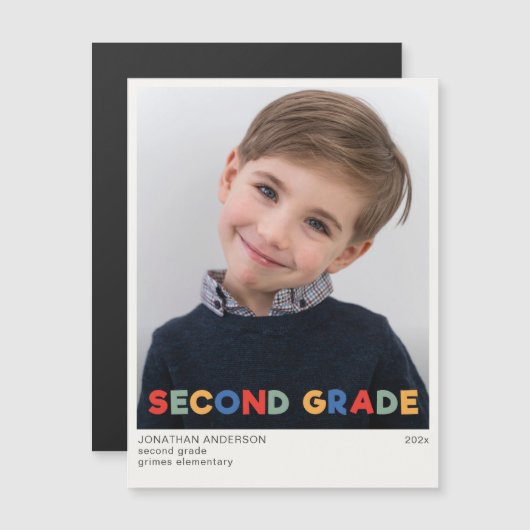 2年生フォトキープサムマグネット (正面/裏面)