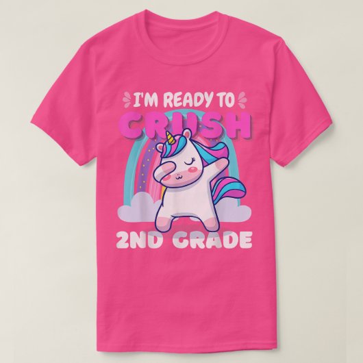 2年生ユニコーンギフト新学期 Tシャツ (デザイン正面)