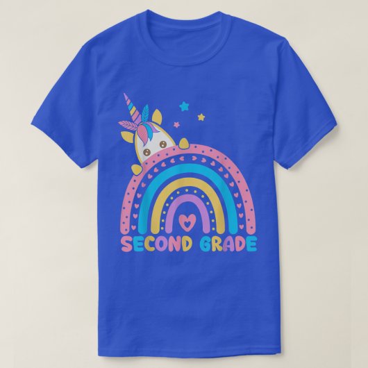 2年生レインボーユニコーン新学期2nd Gr Tシャツ (デザイン正面)