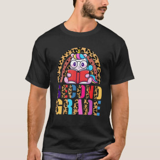 2年生レインボーレオパードユニコーン先生生 Tシャツ