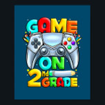 2年生レベルでのゲームのロック解除されたビデオゲーマーバック ポスター<br><div class="desc">ゲーム第2グレードのレベルのロック解除されたビデオゲーマー新学期ギフト。感謝祭の日，クリスマスの日，母の日，父の日， 7月4日， 1776独立日，パパの日，ハロウィーンの日，パトリックの日</div>