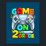 2年生レベルでのゲームのロック解除されたビデオゲーマーバック ポスター<br><div class="desc">ゲーム第2グレードのレベルのロック解除されたビデオゲーマー新学期ギフト。感謝祭の日,クリスマスの日,母の日,父の日, 7月4日, 1776独立日,パパの日,ハロウィーンの日,パトリックの日</div>