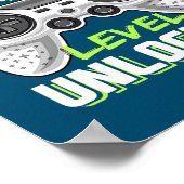 2年生レベルのロック解除されたビデオゲームの戻り先 ポスター (角)