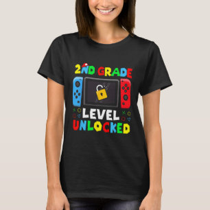 2年生レベルアンロックゲーマー キッズ バックトゥスクール B Tシャツ