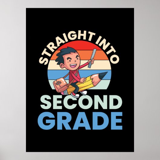 2年生先生が2年生に直進 ポスター (正面)