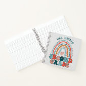 2年生先生ギフトハードカバー虹スパイラル ノートブック (内部)