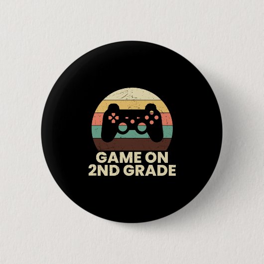 2年生先生ゲーム2年生 缶バッジ (正面)