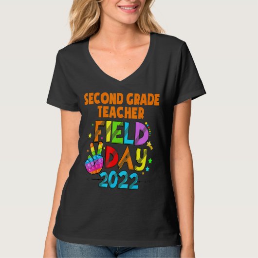 2年生先生分隊のフィールド日最後の日 Tシャツ (正面)