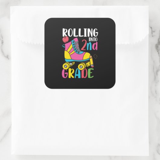 2年生先生転がから2年生へ スクエアシール (バッグ)