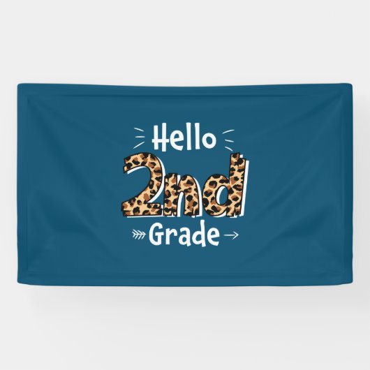 2年生先生Hello Leopard 2年生 横断幕 (横)