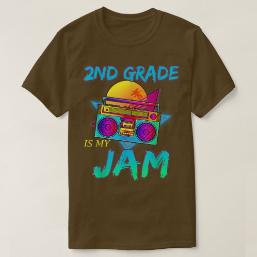 2年生教えはMy Jam First Grade先生R Tシャツ (デザイン正面)