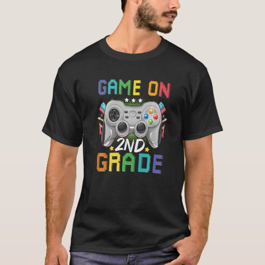 2年生新学期ビデオゲーマーゲーム2n tシャツ (正面)